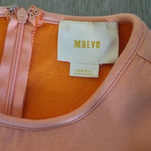 Anthropologie Maeve structured dress flounce hem XS 0/2